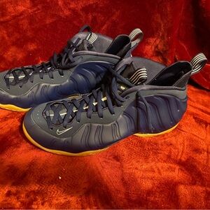 Nike Blue and Gold Sneakers Performance Design